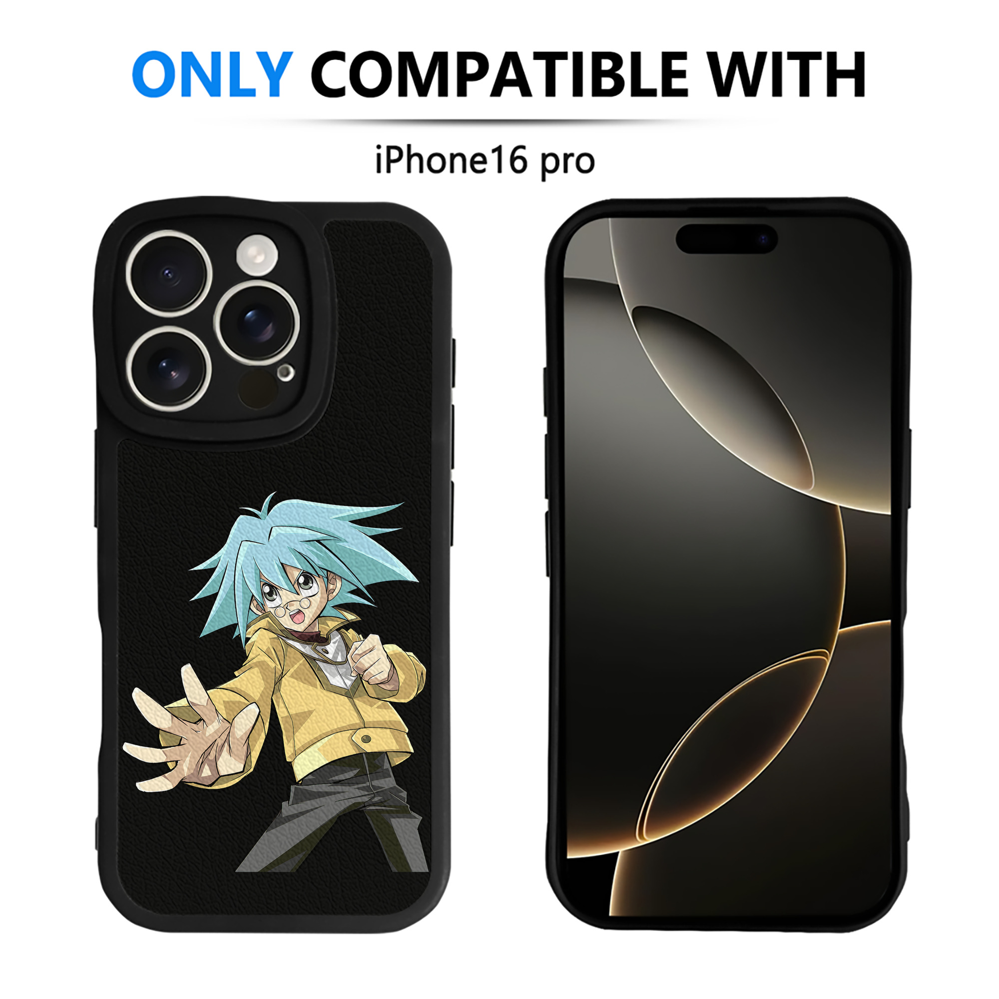 （画像用） 遊☆戯☆王 Yu-Gi-Oh! 【iPhone 16シリーズ対応】シリコンスマホケース（レザー調） 材質：シリコン